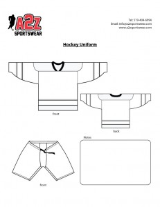 hockey uniform template